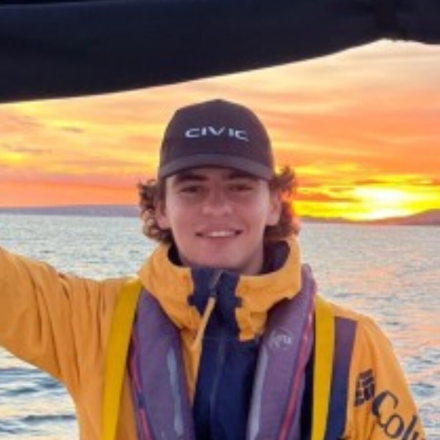 Ivan Fornes, First Mate, at sunset